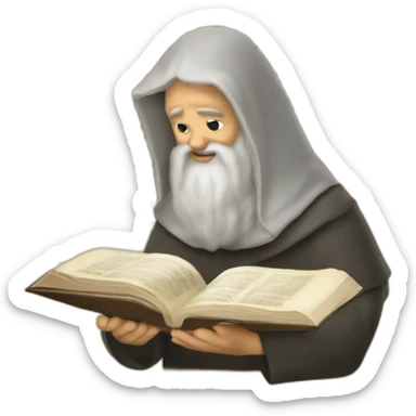 UN HEBREO LELLENDO UNA BIBLIA  sticker