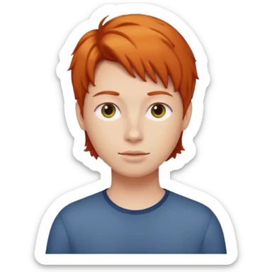 A ginger person sticker