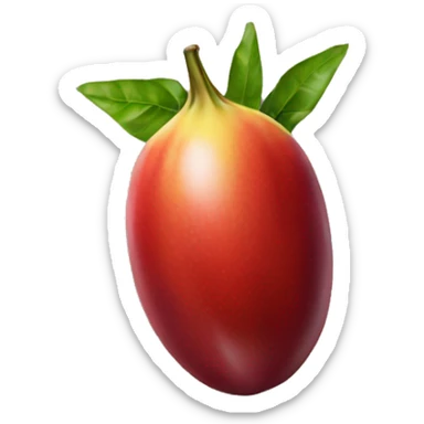 Red Elongated Passion Fruit sticker