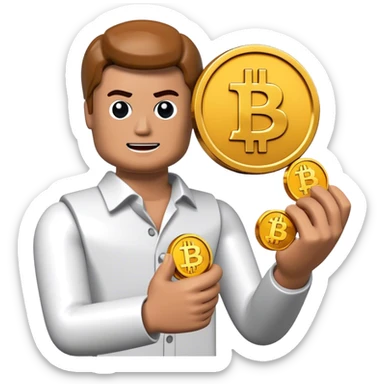 lego homme bitcoin sticker