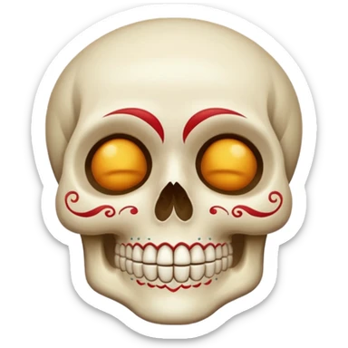 Calavera con sueño sticker