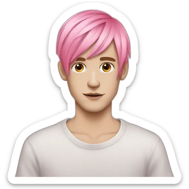 Lil peep have a pink hair have a pink hair sticker