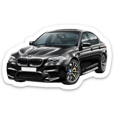 BMW M5 black sticker