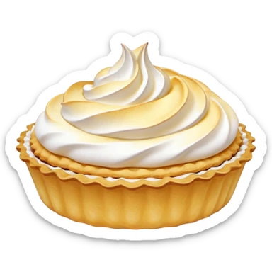 Lemon tartlet with meringue on top sticker