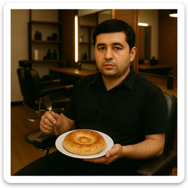 birinchidagi odamni yuziga 2 rasmdagi odamga uxshatib chizib bergin xuddu shunday non yen utirganini sticker