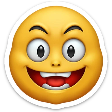 huge giant scary emoji sticker