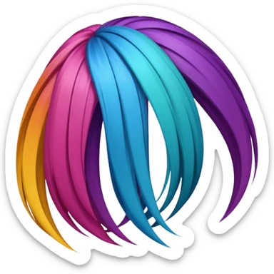 Coloring other hair sticker