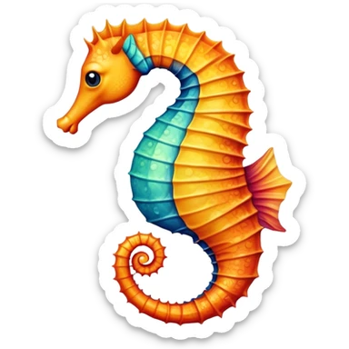 Морской конёк sticker