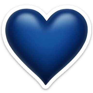 dark blue heart sticker
