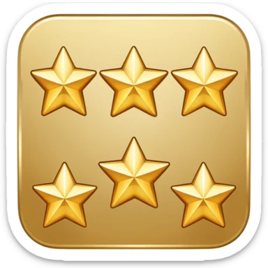 4.5 stars with the 5th star half of it filled sticker