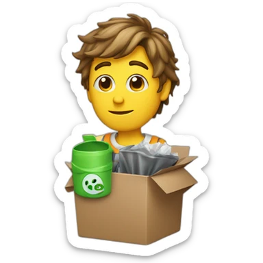 Max verstapen with a trash sticker