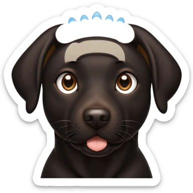 Black Labrador sticker