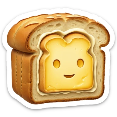 bread with butter sticker