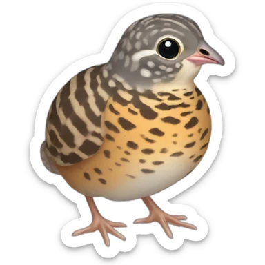 button quail sticker