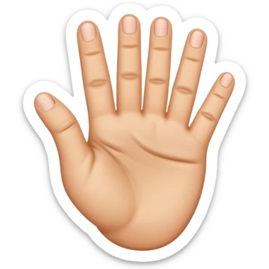 Napravi emotikon kako pkkazuje tri prstq, palac, kaziprst i srednjiprst sticker