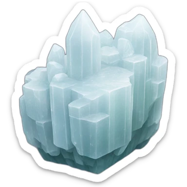 Selenite crystal sticker