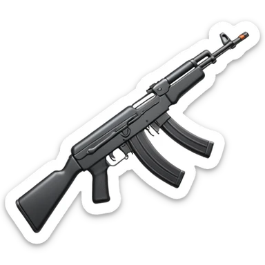 Kalashnikov assault rifle sticker