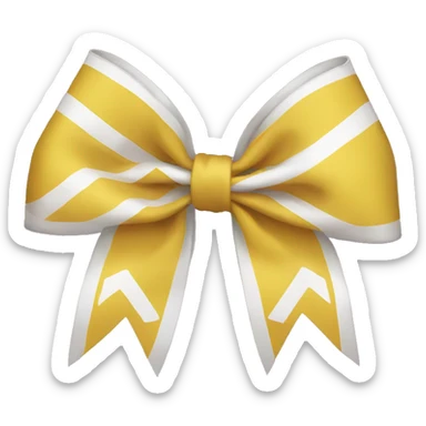 Cheer bow sticker