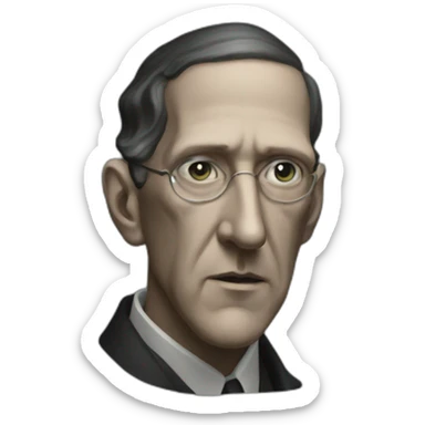 H. P. Lovecraft sticker