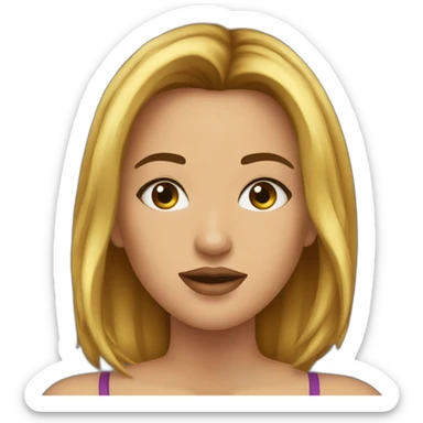 Jenni kiss her fans sticker