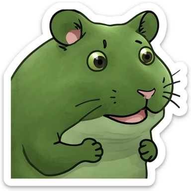 mini hamster sticker