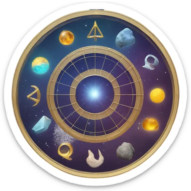 Astrology wheel sticker