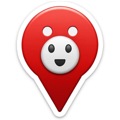 Red warning emoji, attention alert, red circle or triangle with white exclamation mark, bold, high contrast, flat emoji style. sticker