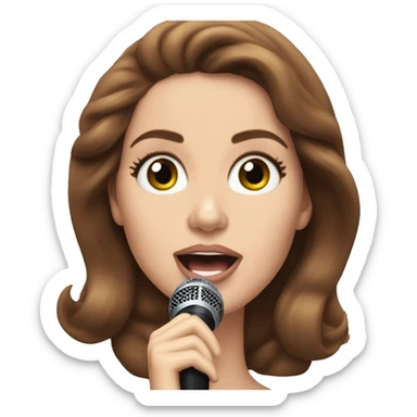 Lana del Rey singing  sticker
