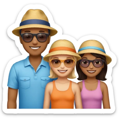 tourist familty sticker