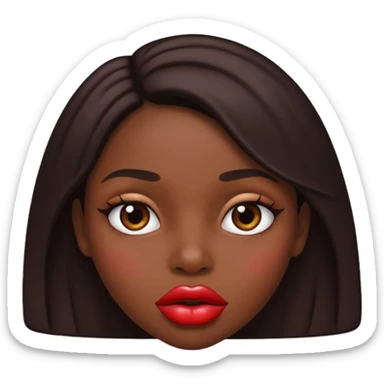 Girl with Huge lips sticker