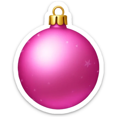 Christmas decorations pink sticker