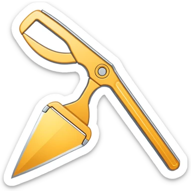 generate me a metalic cutter sticker