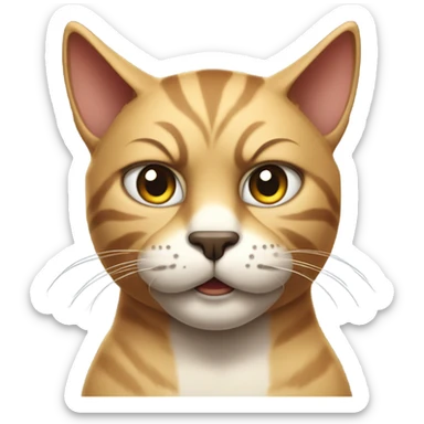 giga chad cat sticker