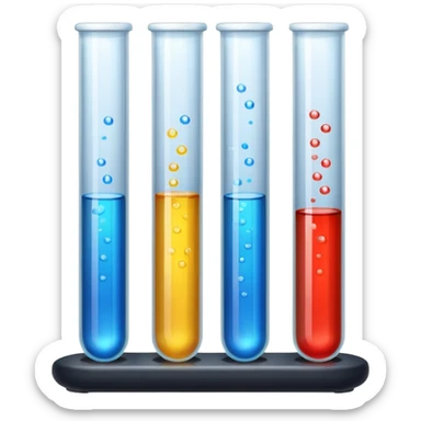 Test tubes sticker