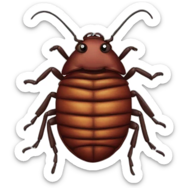 evil bedbug sticker