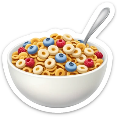 cereal with milk sticker