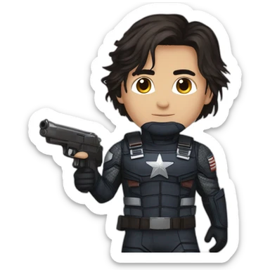 winter soldier marvel and falcon marvel sticker