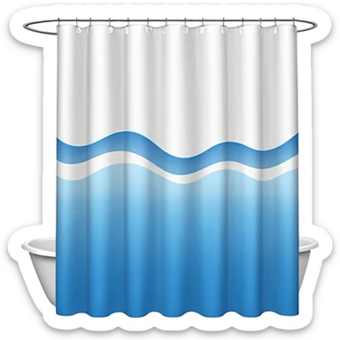 Shower curtain  sticker