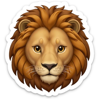 Leon africano enamorado sticker