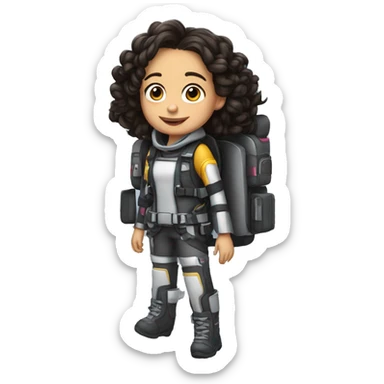 jet pack on jenna ortega sticker