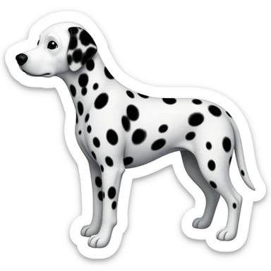 dalmatian full body sticker