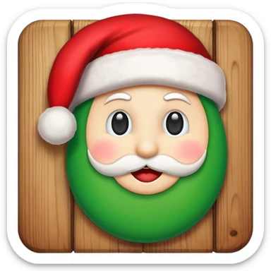 Happy Christmas sign  sticker