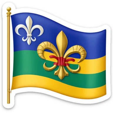 louisiana Creole flag sticker