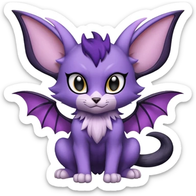 Liepard-Noibat-Delcatty-Pokémon-fusion sticker