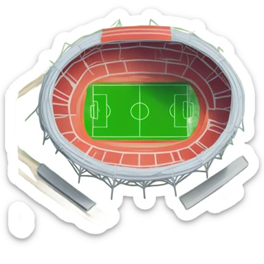 estadio de futbol sticker