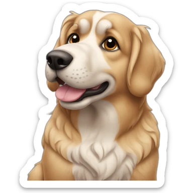 Perro American Stanford castaño sticker