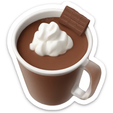 aesthetic hot chocolate sticker