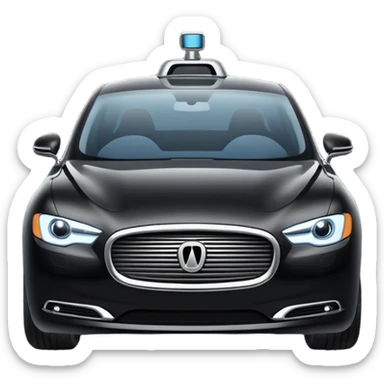 limo luxury self driving car sticker
