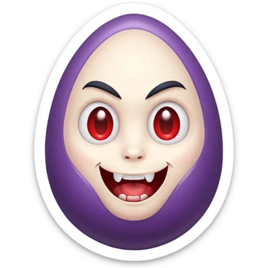 vampire easter egg cute sticker