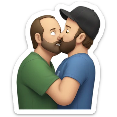 tom segura kissing bert kreischer sticker